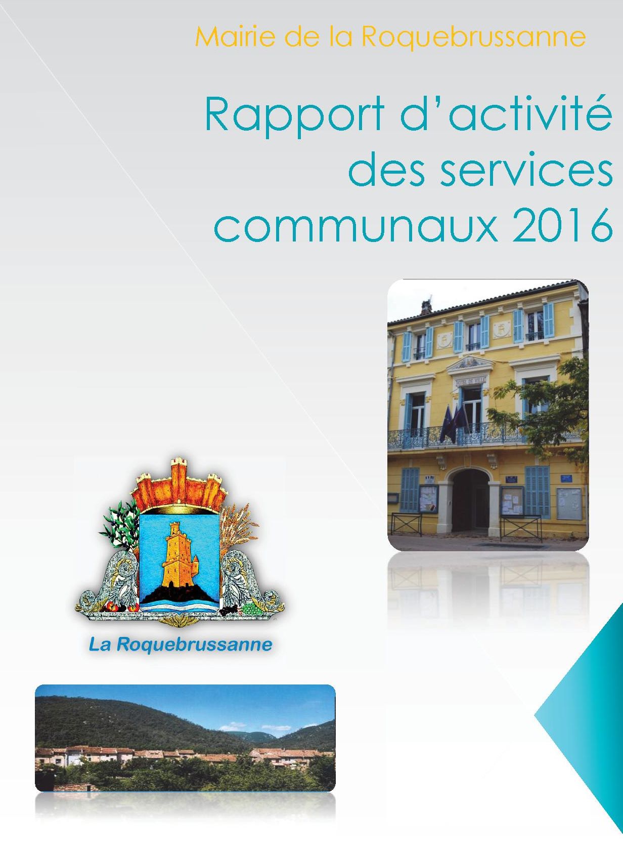 Rapport dactivité des services communaux 2016