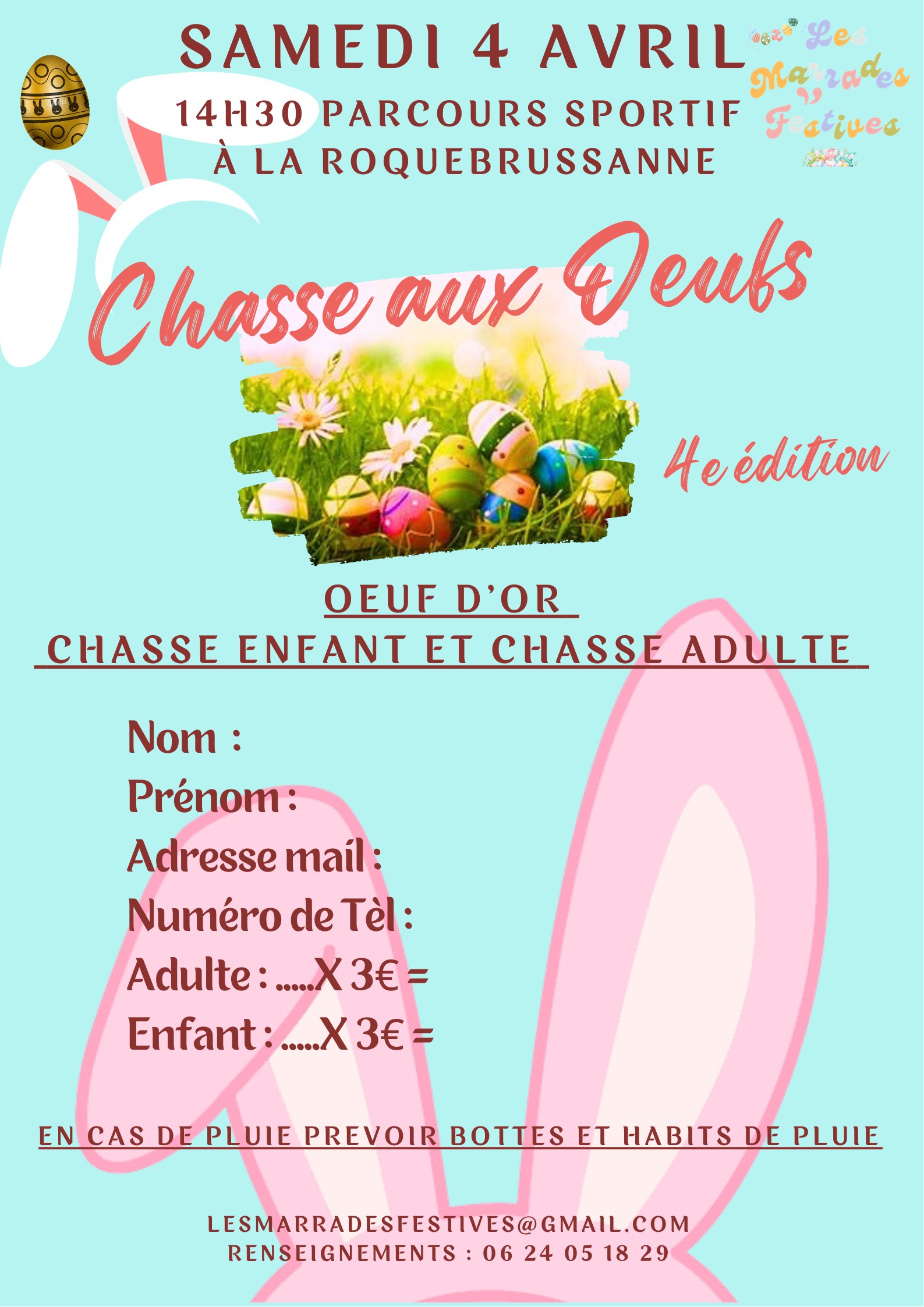 Chasse aux Oeufs de Paques inscription 26